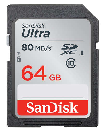 Sandisk Sd Ultra Sdxc 64gb 80 Mbs Class 10 Uhs I